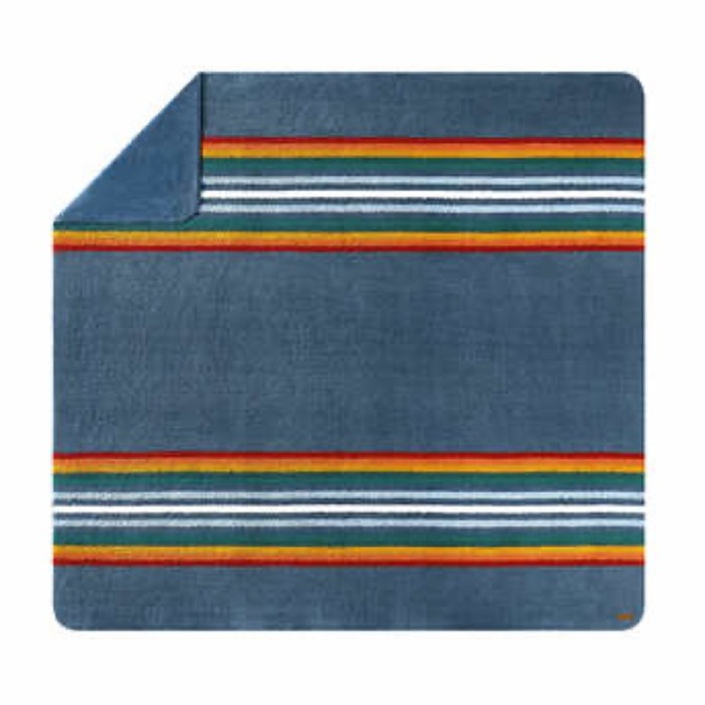 Pendleton Serape Stripes Sherpa Fleece Blanket King Size NWT - Picture 8 of 9